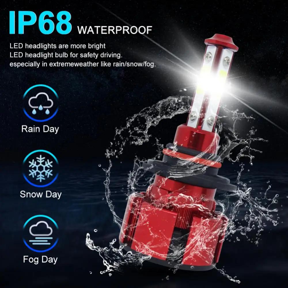 Led Car Headlight 8000lm Efficient And Safe Durable High Luminous Ip68 Waterproof Car Headlight Automobile Fog Light